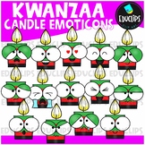 Kwanzaa Candles Emoticons Clip Art Set {Educlips Clipart}
