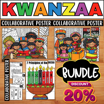 Kwanzaa Collaborative Art Poster-7 Principles of Kwanzaa Teamwork ...
