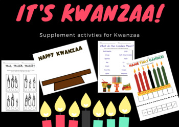 Preview of Kwanzaa Craft and supplement activities