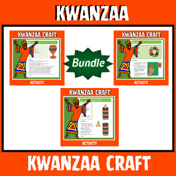 Preview of Kwanzaa Craft Bundle- Kwanza Activities - Winter Craft -Black History Month