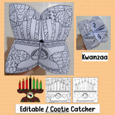 Kwanzaa Craft Cooties Catcher Writing Activities Game Holi