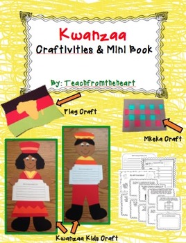 Preview of Kwanzaa Craftivities and Mini Book (3 crafts!)