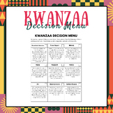 Kwanzaa Decision Menu | Kwanzaa Activities