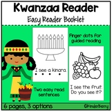 Kwanzaa Easy Differentiated Reader Booklet Prek Kindergarten