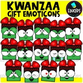 Kwanzaa Gift Emoticons Clip Art Set {Educlips Clipart}