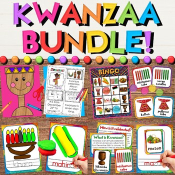 Preview of Kwanzaa Growing Bundle - Literacy, Math, Social Studies, & Craft Activities