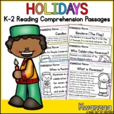 Kwanzaa Holidays Reading Comprehension Passages K-2