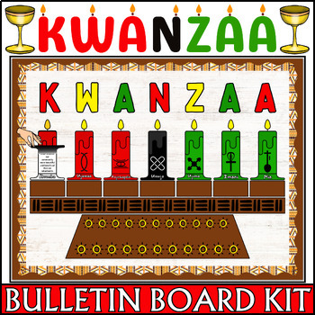 Preview of Kwanzaa Interactive Bulletin Board, Juneteenth Bulletin Board or Door decor