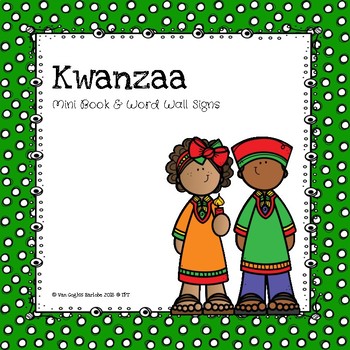 Preview of Kwanzaa Mini Book & Word Wall Signs