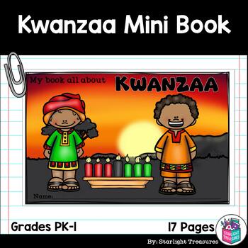Preview of Kwanzaa Mini Book for Early Readers - Christmas Activities