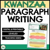 Kwanzaa Paragraph Writing How to Write a Paragraph Scaffol
