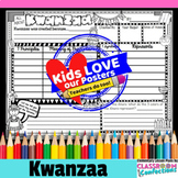 Kwanzaa Activity Poster : Doodle Style Writing Organizer 3
