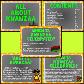 Kwanzaa Powerpoint All About Kwanzaa Facts With Quiz Included By Rayas Store