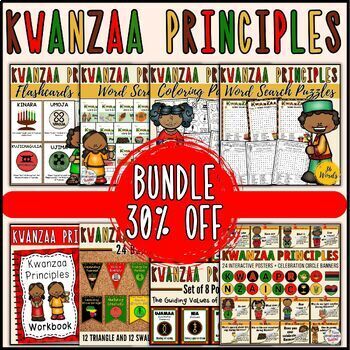 Preview of Kwanzaa Principles Activities & Bulletin Board Set BUNDLE