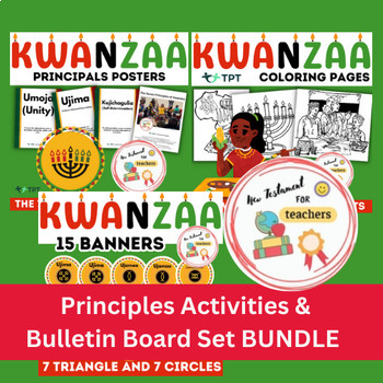 Preview of Kwanzaa Principles Activities & Bulletin Board Set BUNDLE