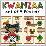Kwanzaa Principles Posters set of 9 Print - Nguzo Saba Cla