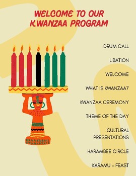 Preview of Kwanzaa Program Flyer