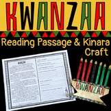 Kwanzaa Reading Passage and Hanging Kinara Decoration Holi