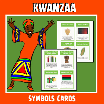 Preview of Kwanzaa Symbols Informational Cards-Kwanza Activities -Black History Month