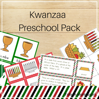 Preview of Kwanzaa Theme Preschool and PreK Centers
