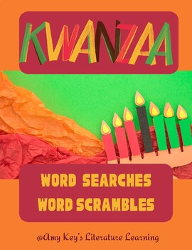 Preview of Kwanzaa Word Searches and Word Scrambles for Middle and High School