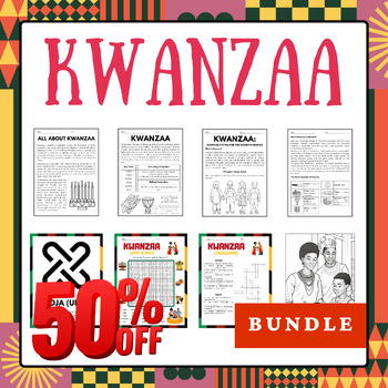 Preview of Kwanzaa Work Packets Bundle - Reading Comprehension, Game and More 