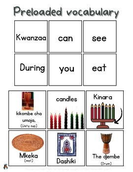 Preview of Kwanzaa Workbook-Tracing/Copying/Word Scramble + Maze activities!!! Over 50 page