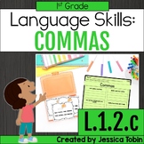 Commas in a Series Worksheets, Comma Practice and Centers 