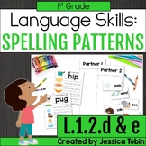 L.1.2.d and L.1.2.e Spelling Patterns Activities, Practice