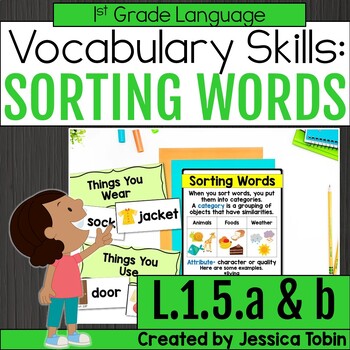 Preview of Sorting Words, Sorting Categories, Sorting by Attributes 1st L.1.5.a & L.1.5.b