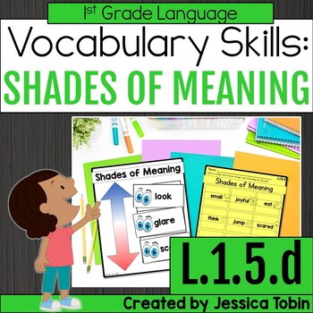 Preview of L.1.5.d- Shades of Meaning Worksheets, Activities, Practice - Grammar L1.5.d