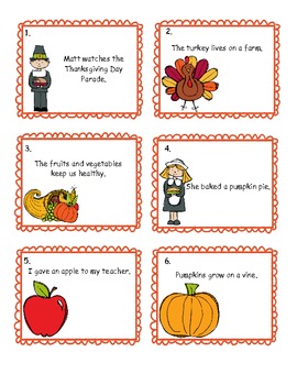 L.2.1 I'm Thankful for Verbs! (Present, Past, and Irregular Past Tense ...