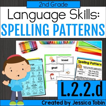 Preview of L.2.2.d Spelling Patterns, Activities, Practice, Worksheets - 2nd Grade Grammar