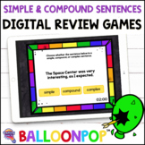 3rd Grade Simple, Compound, & Complex Sentences Digital Gr