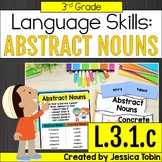 L.3.1.c Abstract Nouns, Abstract Noun Worksheets, Centers,