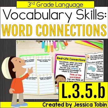 Preview of Making Real Life Connections in Vocabulary Activities, Worksheets L.3.5.b 