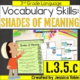 L.3.5.c - Shades of Meaning Worksheets - 3rd Grade Grammar L3.5.c