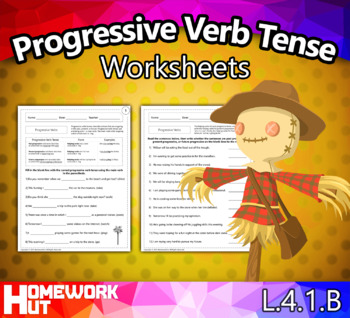 Preview of Progressive Verb Tense Worksheets