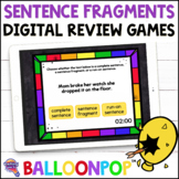 4th Grade Sentence Fragments & Run-on Sentences Digital Gr