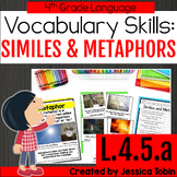 L.4.5.a Similes and Metaphors Worksheets, Activities, Prac