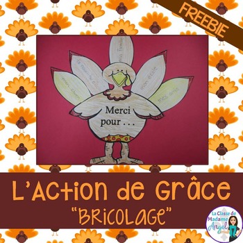 Preview of L'Action de Grâce:  French Thanksgiving Freebie