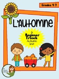 L'Automne - Beginner French "Fall" Themed Vocab Activities