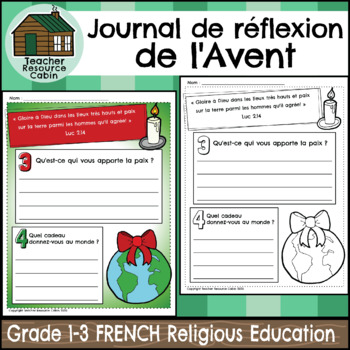 Preview of L'Avent - Journal de réflexion (Grade 1-3 FRENCH Religious Education)