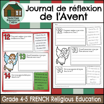 Preview of L'Avent - Journal de réflexion (Grade 4-5 FRENCH Religious Education)