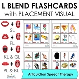 L Blend Articulation Flashcards for Speech Therapy with Visuals
