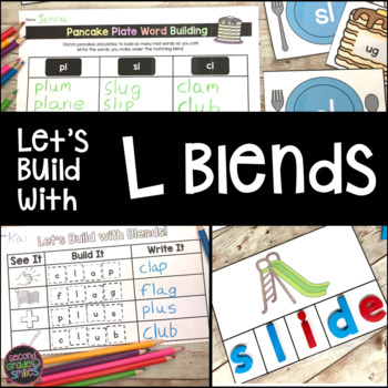 Preview of L Blends Activities | L Blends Phonics Centers