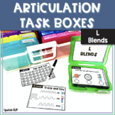 L Blends Articulation Task Card Boxes for Speech Therapy