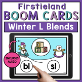 L Blends Boom Cards Winter Digital Distance Learning