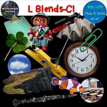 Preview of L Blends Clip Art Cl Blend Real Clips Digital Stickers Photo & Artistic