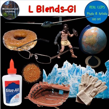 Preview of L Blends Clip Art GL Blend Real Clips Digital Stickers Photo & Artistic